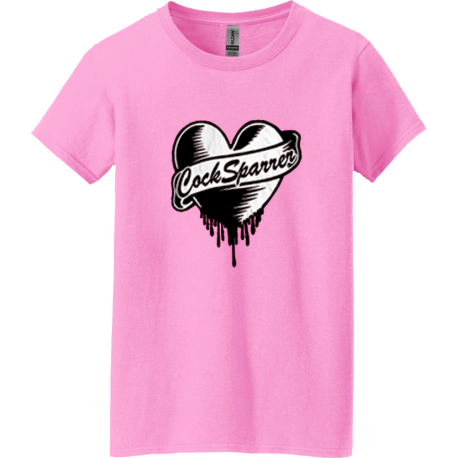 Heart Pink womens t-shirt