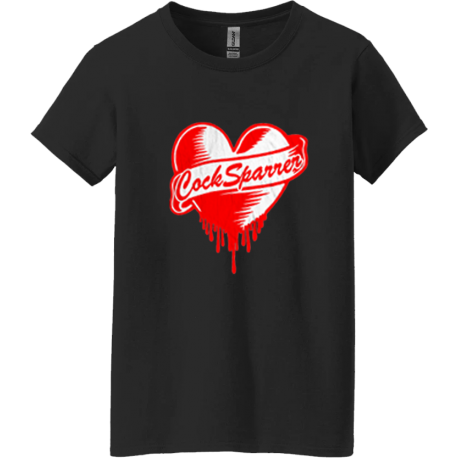 Heart Black womens t-shirt