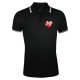 Heart Black Polo Shirt